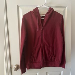 Primark Shares Small Maroon Zip Front Hoodie